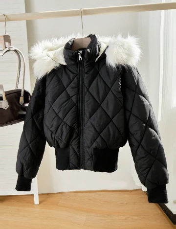 Geaca Shein Kids, negru