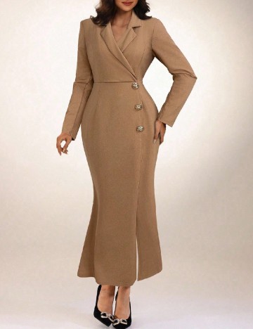 Rochie lunga SHEIN, maro