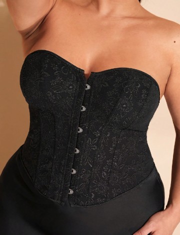 
						Corset SHEIN CURVE, negru