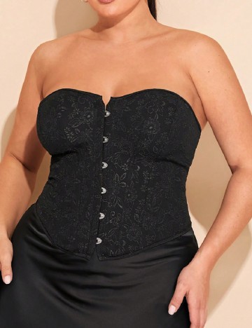 Corset SHEIN CURVE, negru