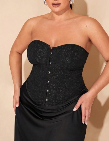 Corset SHEIN CURVE, negru