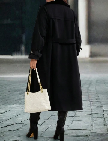 Palton Emery Rose Curve, negru