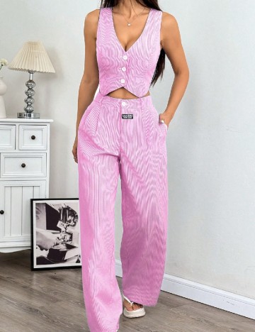 Compleu SHEIN CURVE, roz