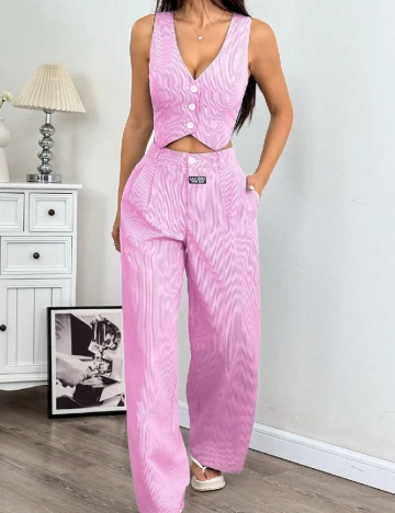 Compleu SHEIN CURVE, roz