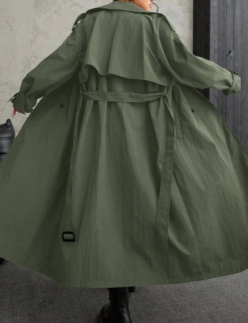 Trench SHEIN CURVE, verde