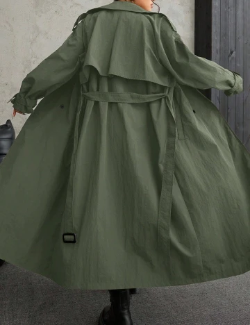 Trench SHEIN CURVE, verde