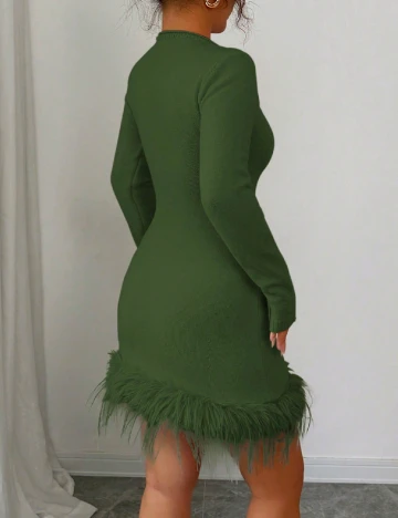 Rochie scurta SHEIN, verde