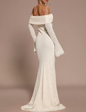 Rochie lunga SHEIN, ecru
