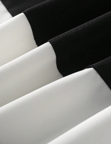 Rochie lunga SHEIN, alb/negru