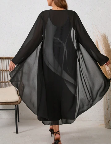 Set Rochie si Cardigan Emery Rose Curve, negru