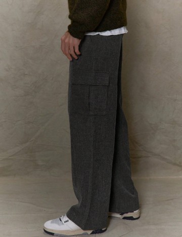 Pantaloni SHEIN, gri inchis