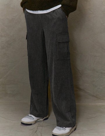 Pantaloni SHEIN, gri inchis