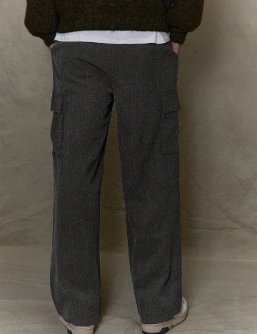 Pantaloni SHEIN, gri inchis