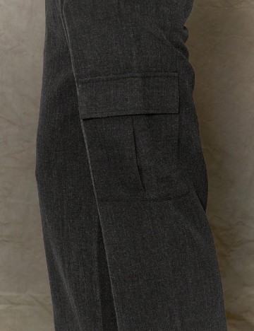 Pantaloni SHEIN, gri inchis