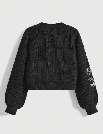 Cardigan Romwe, negru