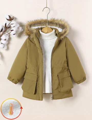 Geaca Shein Kids, kaki