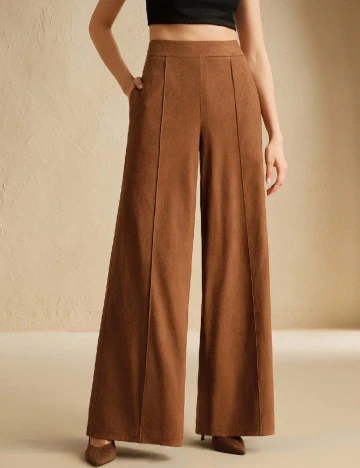 Pantaloni SHEIN, maro