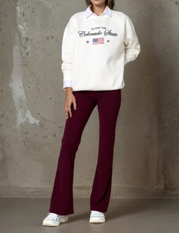 Pantaloni Sinsay, visiniu