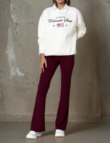 Pantaloni Sinsay, visiniu