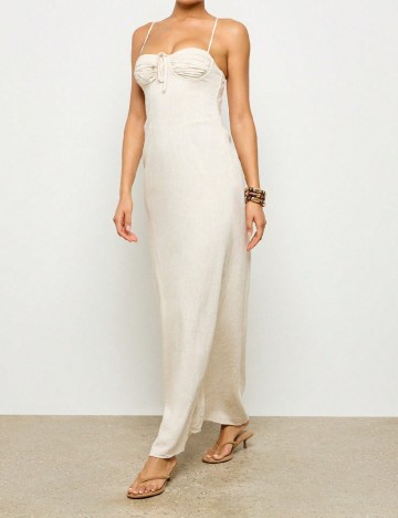 Rochie lunga AiiRZ, bej