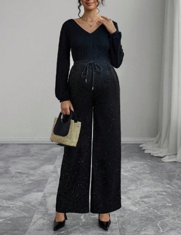 Lant pentru pantaloni SHEIN Maternity, negru