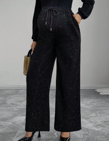 Lant pentru pantaloni SHEIN Maternity, negru