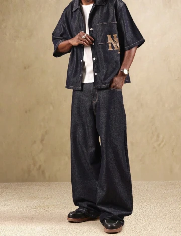 Blugi SUMWON, bleumarin inchis