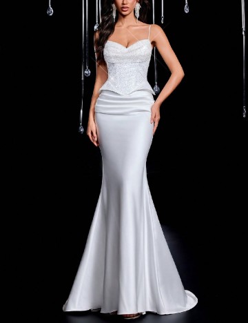 
						Rochie lunga SHEIN, alb