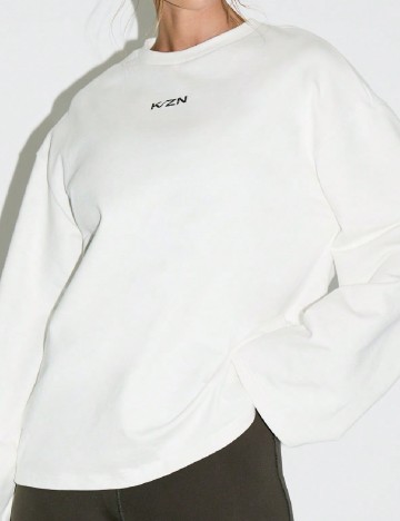 
						Bluza Oversize KIZN, alb