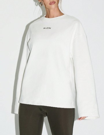 Bluza Oversize KIZN, alb