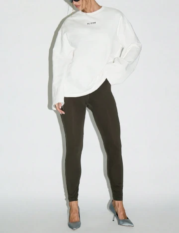 Bluza Oversize KIZN, alb