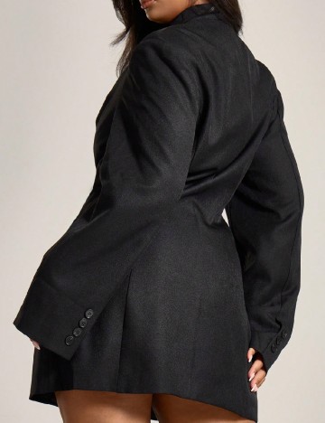 Rochie scurta Musera Plus Size, negru