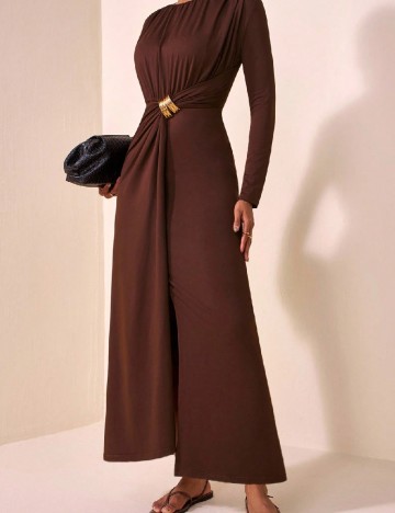Rochie lunga SHEIN, maro