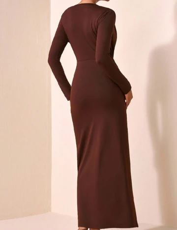 Rochie lunga SHEIN, maro