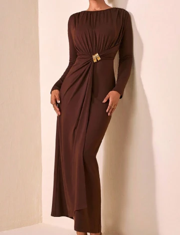 Rochie lunga SHEIN, maro