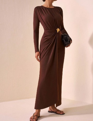 Rochie lunga SHEIN, maro