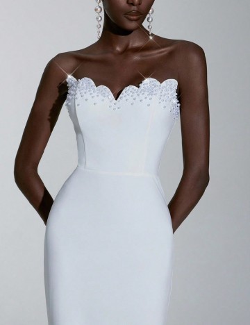 Rochie lunga SHEIN, alb