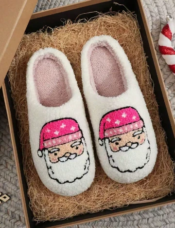 Papuci de Casa SHEIN, alb