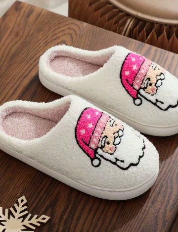 Papuci de Casa SHEIN, alb