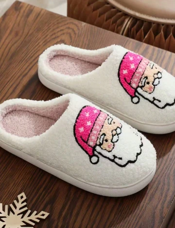 Papuci de Casa SHEIN, alb