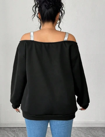 Bluza SHEIN CURVE, negru