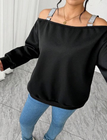 Bluza SHEIN CURVE, negru