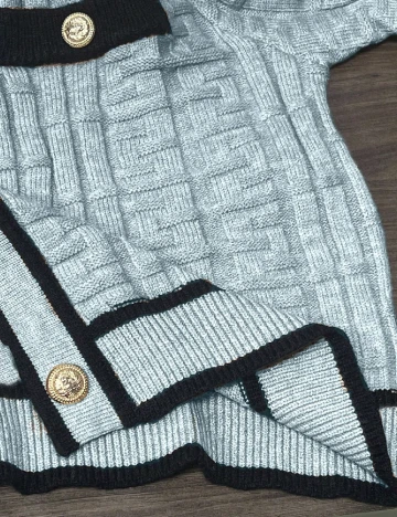 Cardigan SHEIN CURVE, albastru