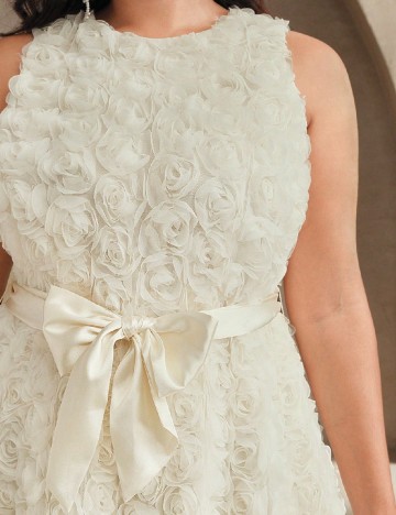 Rochie lunga SHEIN CURVE, crem