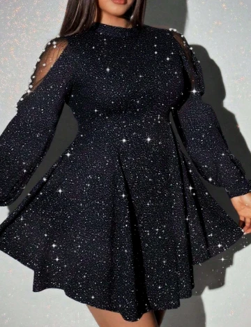 Rochie scurta SHEIN CURVE, negru