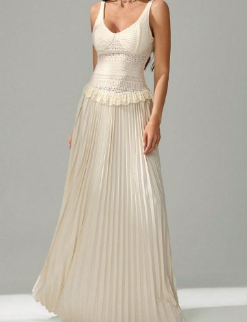 Rochie lunga SHEIN, ecru