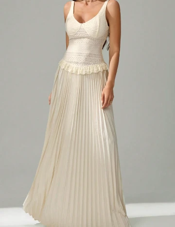 Rochie lunga SHEIN, ecru