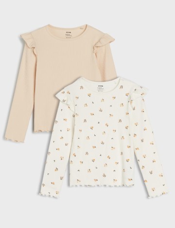 
						Set bluze 2 bucati Sinsay, crem