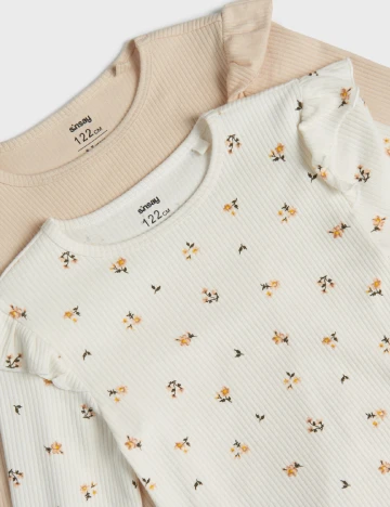 Set bluze 2 bucati Sinsay, crem