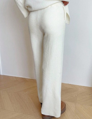 Pantaloni SHEIN, ecru